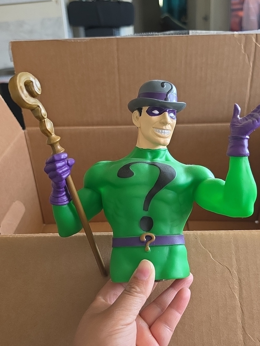 Green Riddler Coin Bust